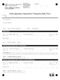 2018 Laboratory Improvement Programs Order Form