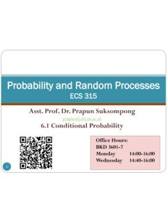 Probability and Random Processes - t U