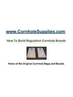 How To Build A Regulation Cornhole Set