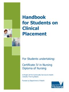 Handbook for Students on Clinical Placement - In …