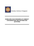 GUIDELINES ON STANDARDS OF CONDUCT FOR …