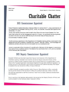 Volume 3, Issue 1 Charitable Chatter - Kentucky