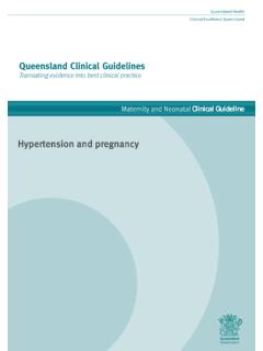 Maternity and Neonatal Clinical Guideline - Queensland Health