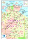 Northern Territory Map - Travel - Tours
