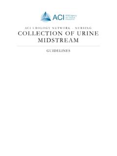 Collection of Urine Midstream - Guidelines