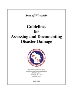 Guidelines for Assessing and Documenting Disaster Damage