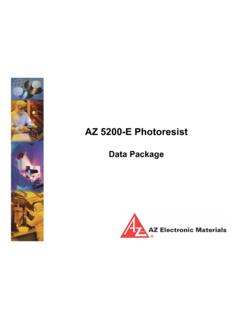 AZ 5200-E Photoresist - MicroChemicals
