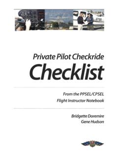 Private Pilot Checkride Checklist - FAA Flight Test