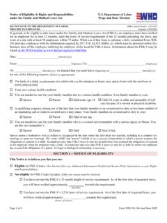 Notice of Eligibility &amp; Rights and Responsibilities U.S ...
