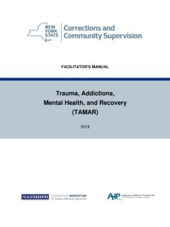 Trauma, Addictions, Mental Health, and Recovery (TAMAR)