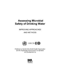 Assessing Microbial Safety of Drinking Water - WHO