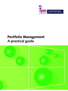 Portfolio Management Sample - Association for Project ...