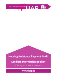 HAP Landlord Information Booklet