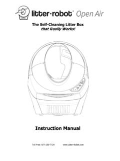 Instruction Manual - Litter-Robot