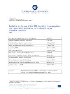 Guideline on the use of the CTD format in the preparation ...