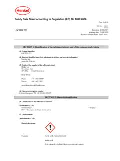 Safety Data Sheet according to Regulation (EC) No 1907/2006