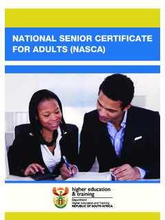 NATIONAL SENIOR CERTIFICATE FOR ADULTS - …