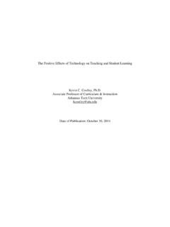 The Positive Effects of Technology on Teaching and ... - ed