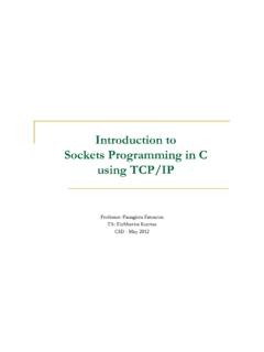 Introduction to Sockets Programming in C using TCP/IP