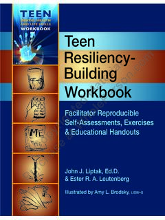 AND LIFE SKILLS WORKBOOK Teen Resiliency ... - Whole Person