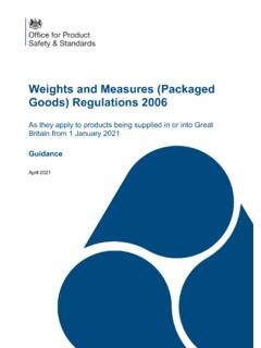 Weights and Measures (Packaged Goods) Regulations 2006