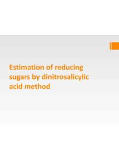 Estimation of reducing sugars by dinitrosalicylic acid method