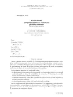 Accords nationaux ENTREPRISES DE TRAVAIL TEMPORAIRE ...