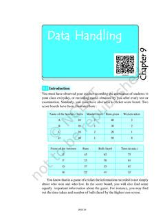 Data Handling - NCERT
