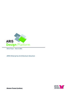 ARIS Enterprise Architecture Solution - ARISE …
