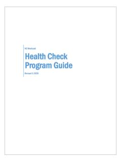 Health Check Program Guide