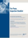 Fire Pump Inspection Checklist - PPSA