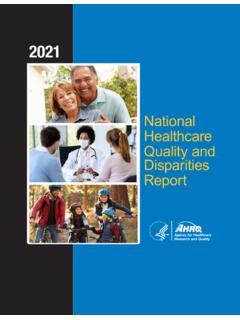 2021 National Healthcare Quality and Disparities Report