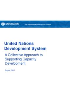 United Nations Development System - UNDG