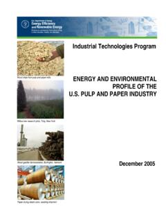 ITP Forest Products: Energy and Environmental Profile of ...