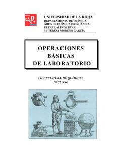 OPERACIONES B&#193;SICAS DE LABORATORIO - Unirioja