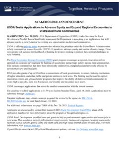 USDA Seeks Applications to Advance Equity and Expand ...