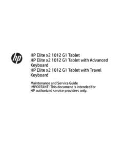 HP Elite x2 1012 G1 TabletHP Elite x2 1012 G1 Tablet …
