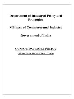 Department of Industrial Policy and Promotion Ministry of ...