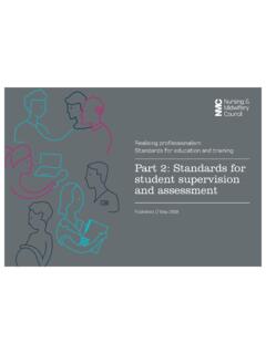 Part 2: Standards for student supervision and assessment