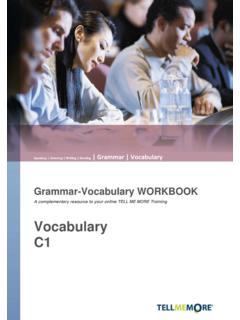 C1 Vocabulary workbook - Packaging