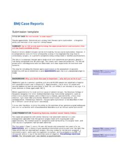 Template for BMJ Cases - Bournemouth University