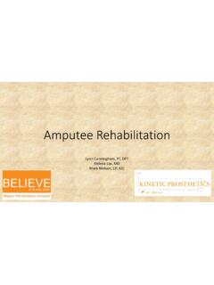 Amputee Rehabilitation