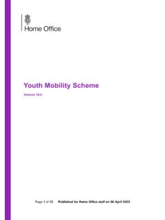 Youth Mobility Scheme - GOV.UK