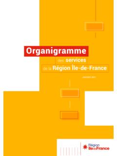 Organigramme - &#206;le-de-France