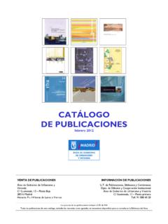 CAT&#193;LOGO DE PUBLICACIONES - madrid.es