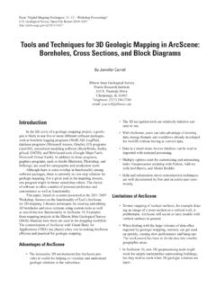 Tools and Techniques for 3D Geologic Mapping in ... - USGS