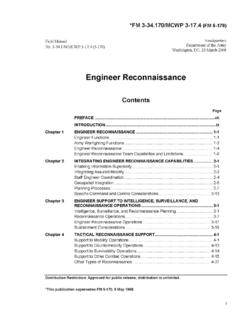 FM 3-34.170 Engineer recon - T OF C Page 1