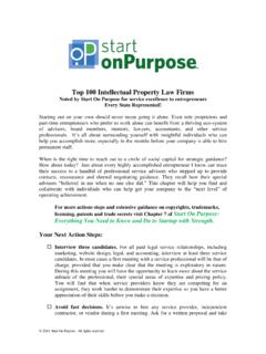 Top 100 Intellectual Property Law Firms - Start On Purpose ...