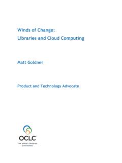 Libraries and Cloud Computing - oclc.org