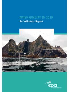 WATER QUALITY IN 2019 - EPA